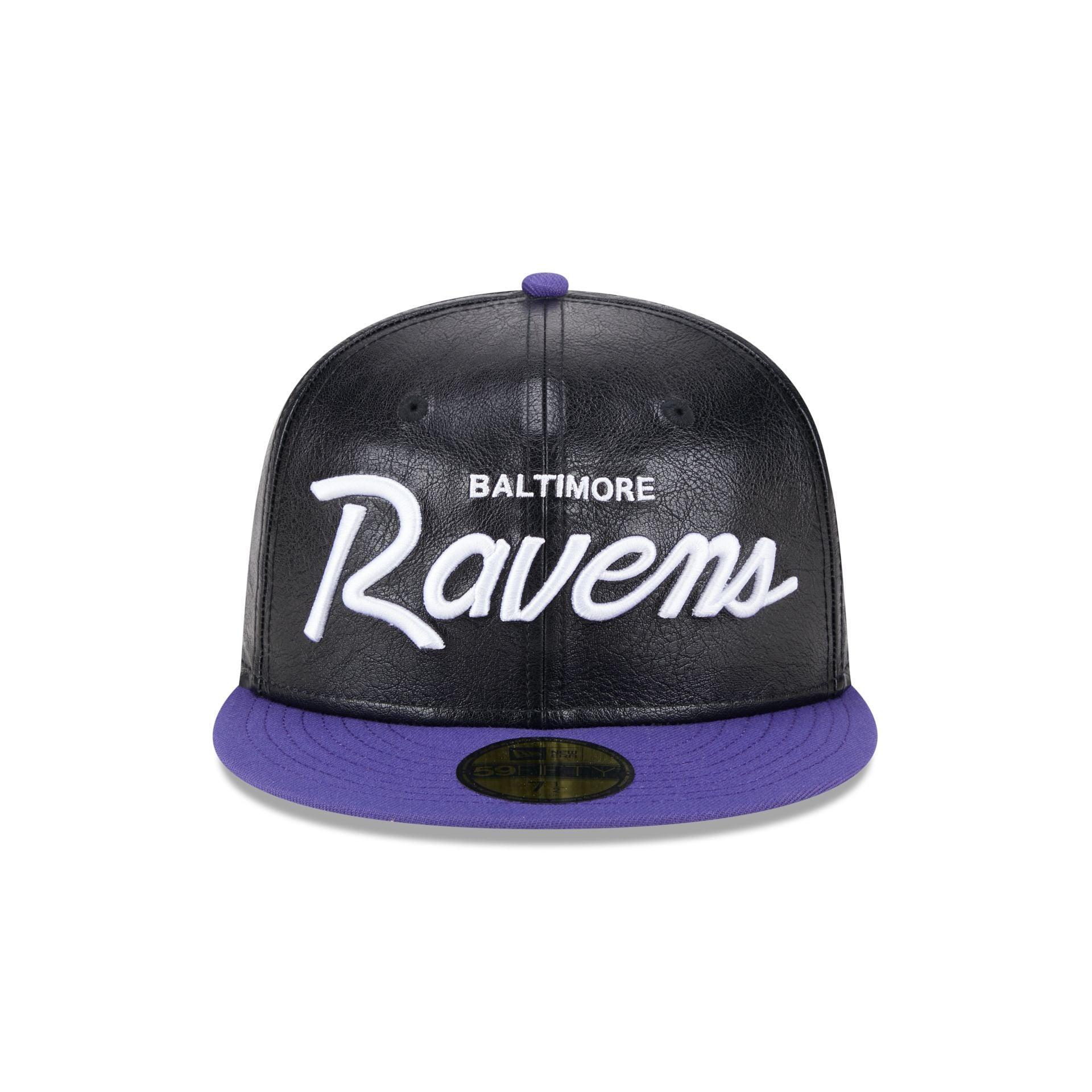 Baltimore Ravens Faux Leather Crown 59FIFTY Fitted Hat Male Product Image