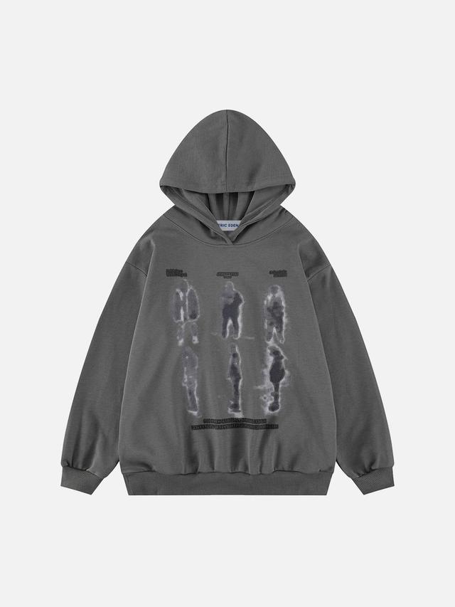 Aelfric Eden Blurry Shadow Print Hoodie Product Image