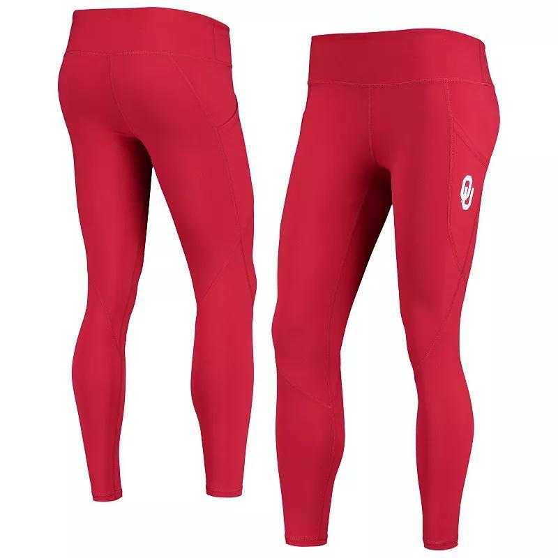 Womens ZooZatz Crimson Oklahoma Sooners Pocketed Leggings product image