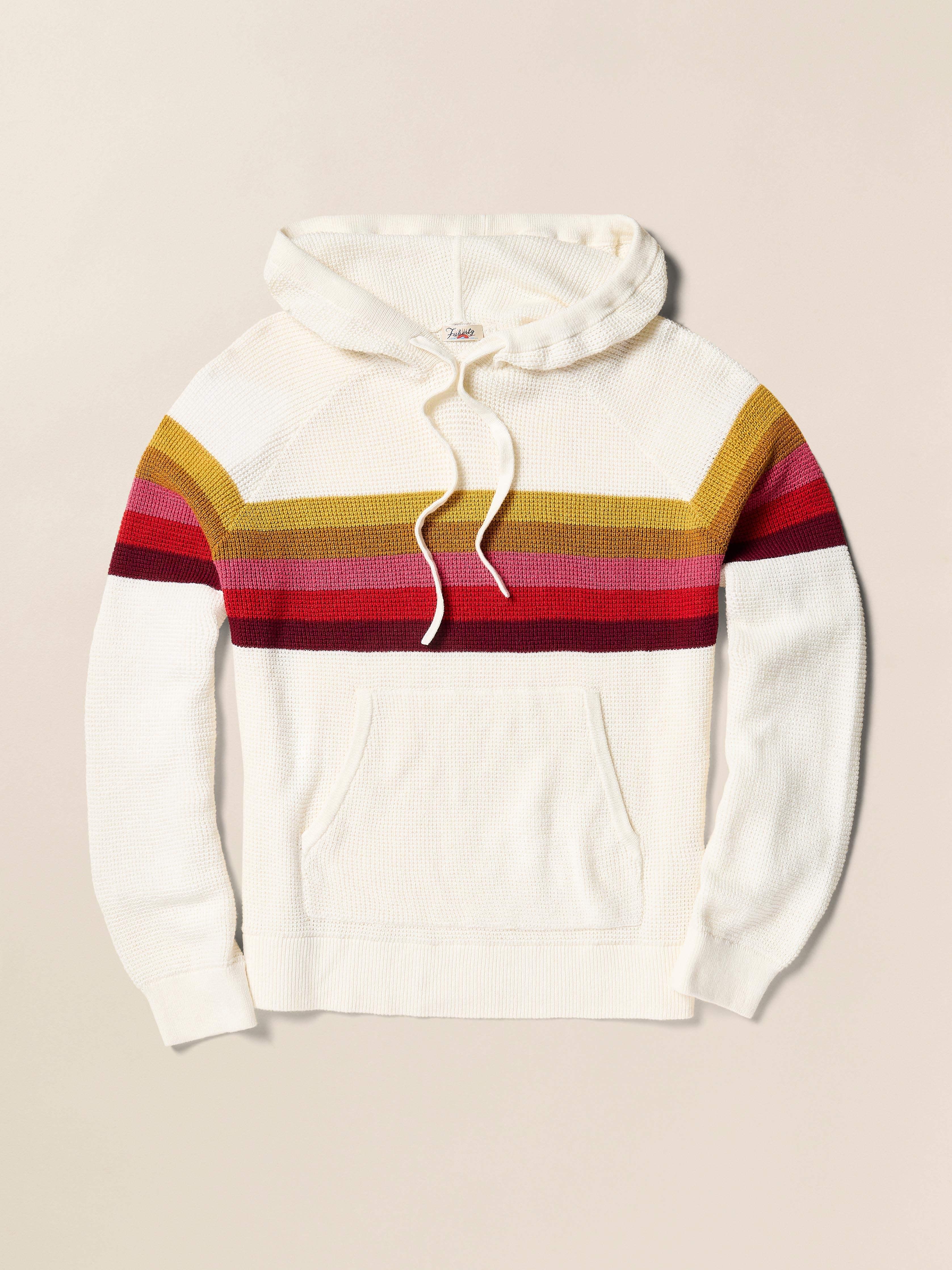 Throwback Waffle Hoodie - Golden Trek Stripe Female Product Image