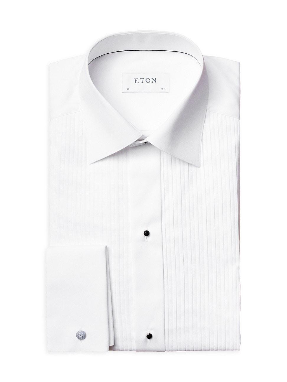 Mens Contemporary-Fit Pleated Bib Dress Shirt Product Image