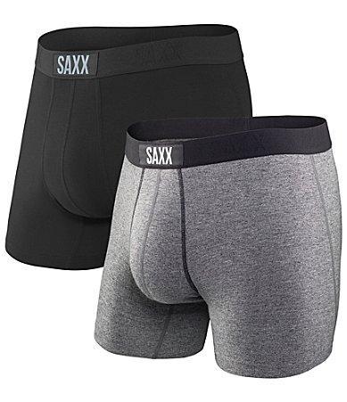 SAXX Vibe Super Soft BlackGrey 5 Inseam Boxer Briefs 2 Product Image