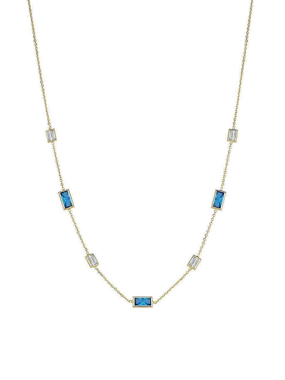 Womens 14K Yellow Gold Fresco Station Necklace Product Image