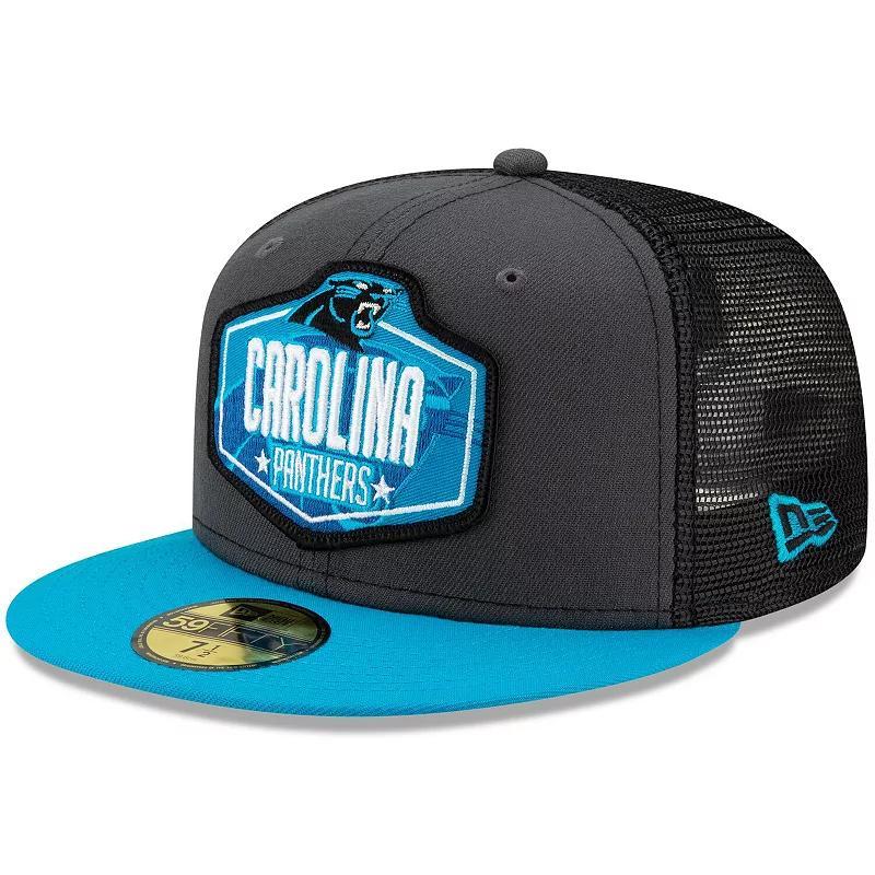 Mens New Era Graphite/Blue Carolina Panthers 2021 NFL Draft On-Stage 59FIFTY Fitted Hat Product Image