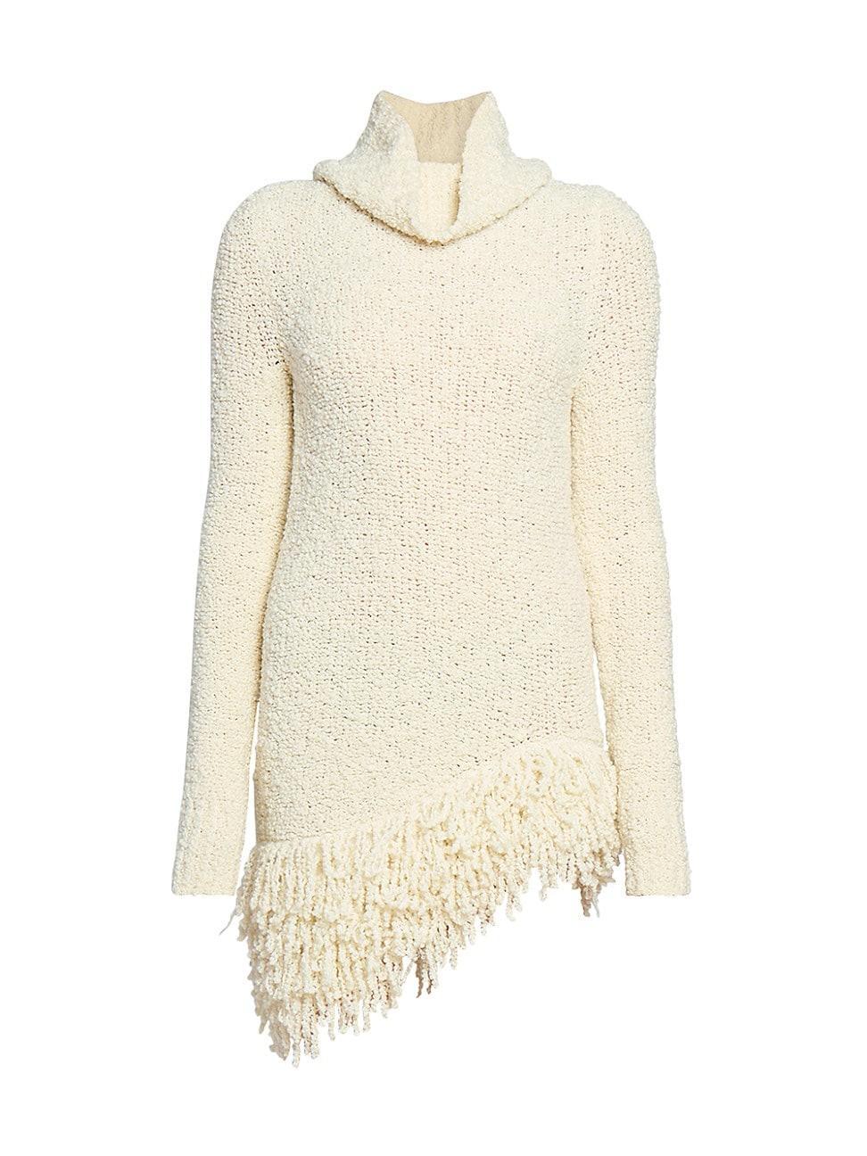 Womens Meloe Wool-Blend Fringe-Hem Sweaterdress Product Image