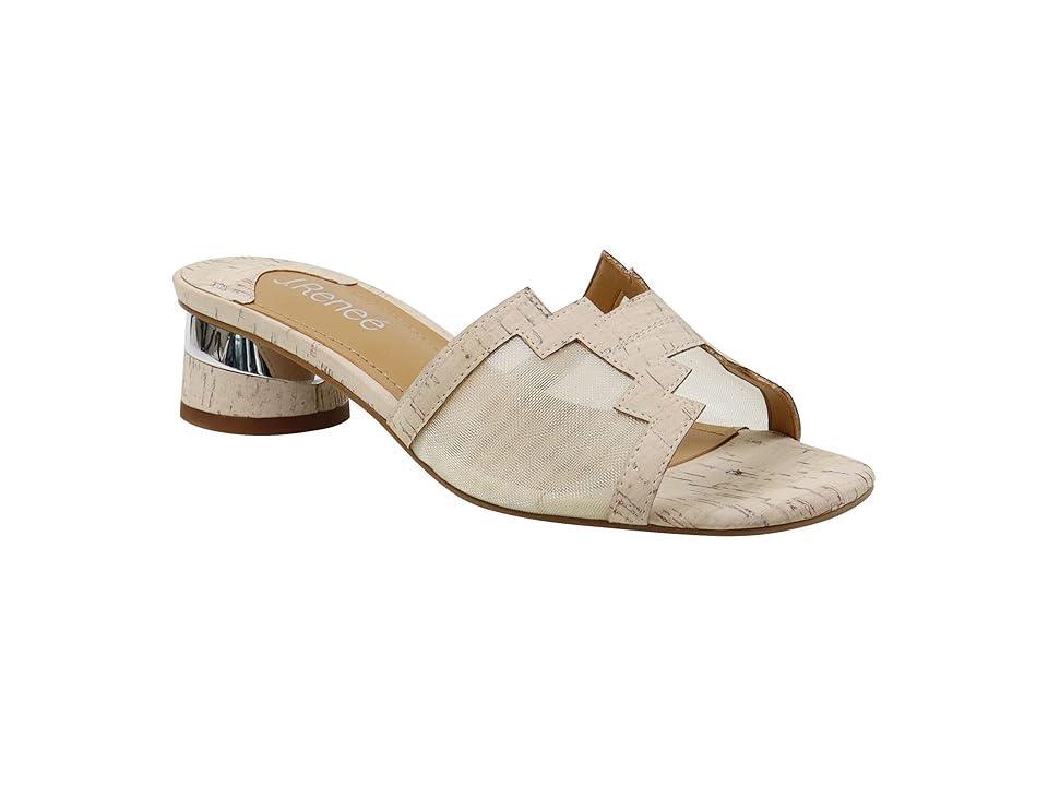 J. Renee Amorra Cork Mesh Slide Sandals Product Image