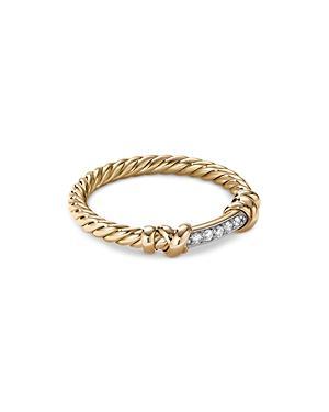 Womens Petite Helena Wrap Ring in 18K Yellow Gold with Pav Diamonds Product Image