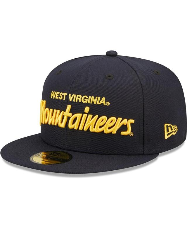 Mens New Era Navy West Virginia Mountaineers Griswold 59FIFTY Fitted Hat Product Image