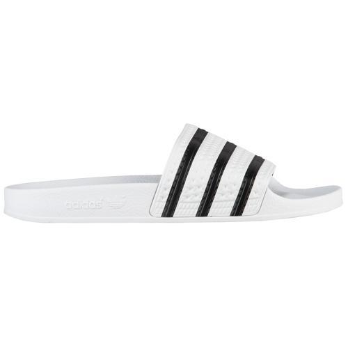 adidas Originals Mens Adilette Lite Slides - Shoes White/Black/White Product Image