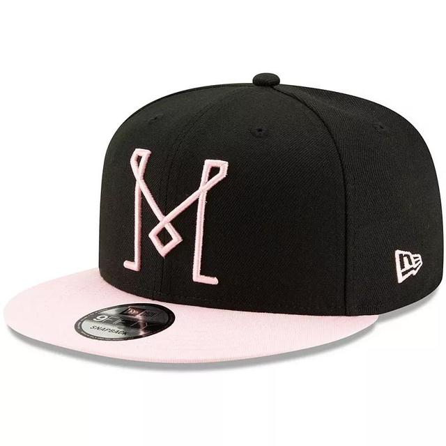 Mens New Era Black Inter Miami CF Starting 9FIFTY Adjustable Snapback Hat Product Image