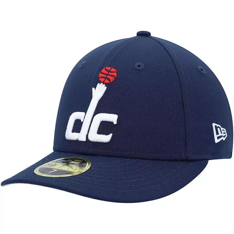 Mens New Era Navy Washington Wizards Team Low Profile 59FIFTY Fitted Hat Wiz Blue Product Image