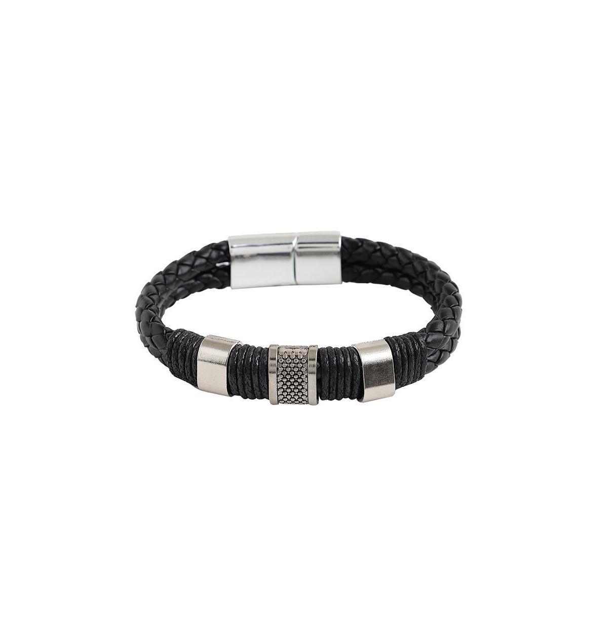 Sohi Womens Braided Leather Bracelet Product Image