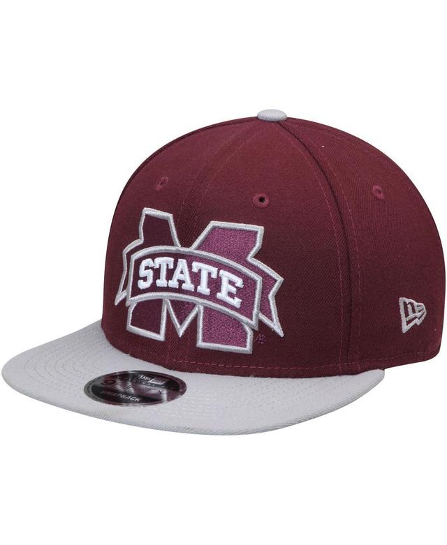 Mens New Era Maroon Mississippi State Bulldogs Basic 9Fifty Adjustable Hat Product Image