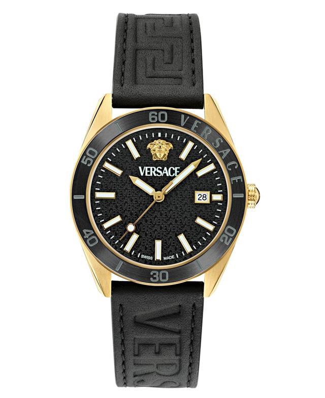 Versace Mens Swiss Stainless Steel Bracelet Watch 42mm Product Image