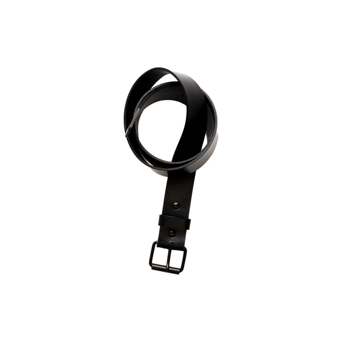 Black Leather Belt 1-1/2" Product Image