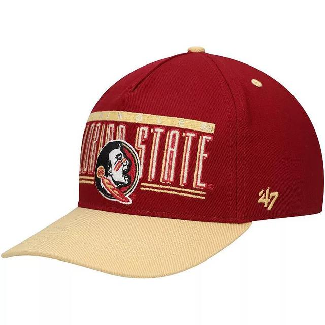 Mens 47 Garnet Florida State Seminoles Double Header Hitch Adjustable Hat Product Image