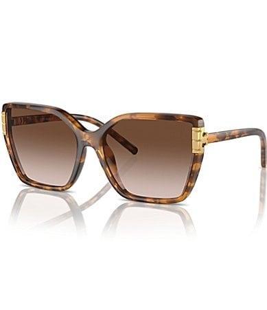 Tory Burch Womens TY9076U 58mm Tortoise Square Sunglasses Product Image