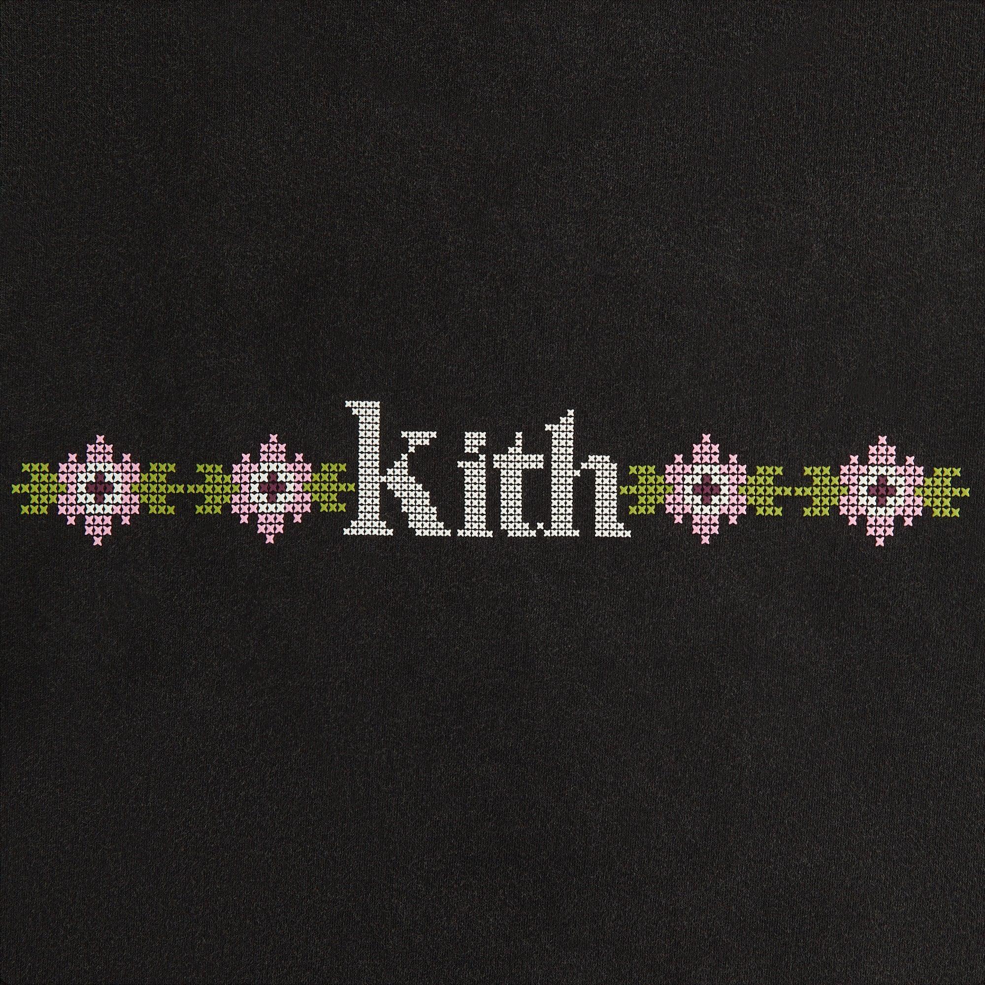 Kith Women Mulberry Needlepoint Vintage Tee - Black Female Product Image