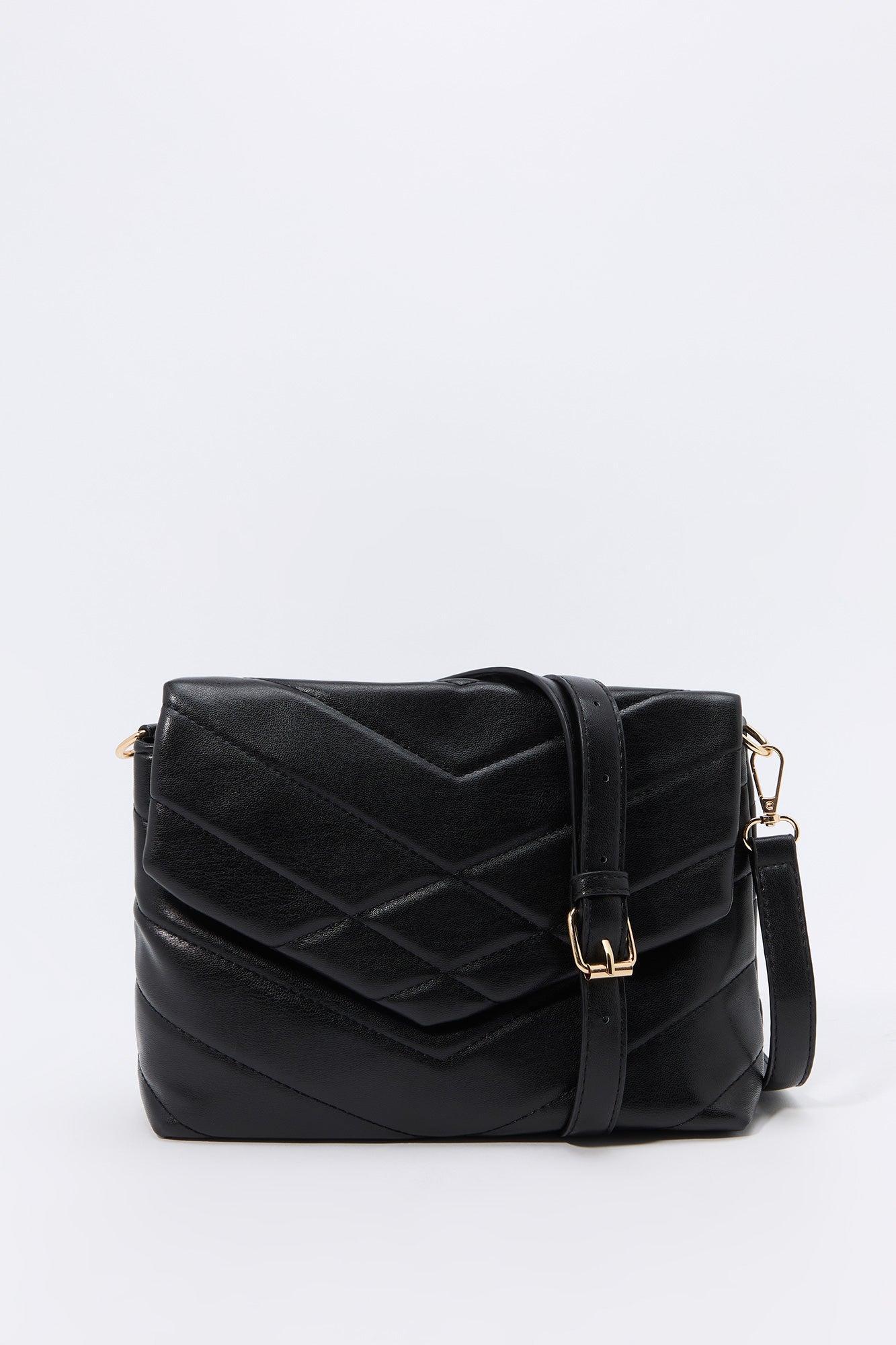 Chevron Quilted Crossbody Purse Female Product Image