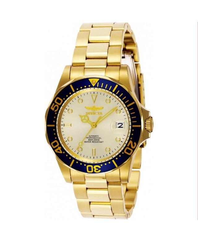 Invicta Mens 9743 Pro Diver Automatic 3 Hand Champagne Dial Watch - Purple Product Image