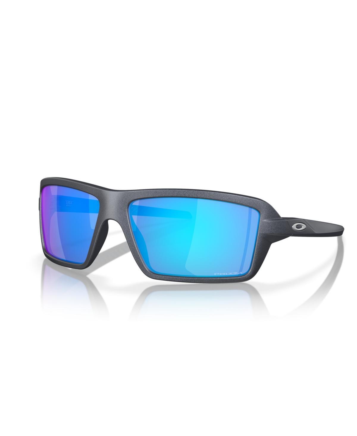 Oakley 63mm Oversize Polarized Rectangular Sunglasses Product Image