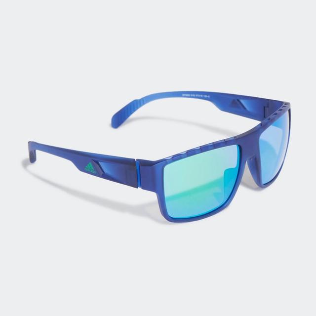 adidas SP0006 Matte Blue Injected Sport Sunglasses Blue Product Image