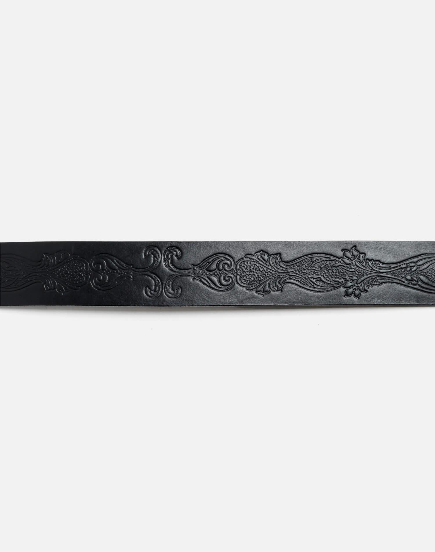 70s Embossed Leather Horse Belt Female Product Image