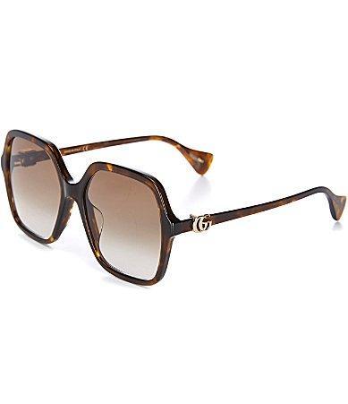 Gucci Womens Gg1072sa 56mm Rectangle Sunglasses Product Image