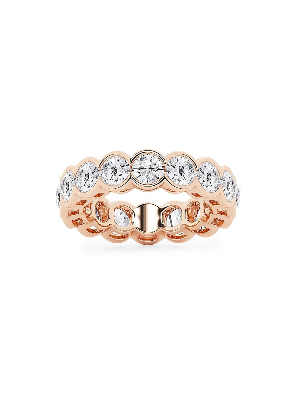 Womens 14K Rose Gold & Round Lab-Grown Diamond Eternity Band/2.00-5.00 TCW Product Image