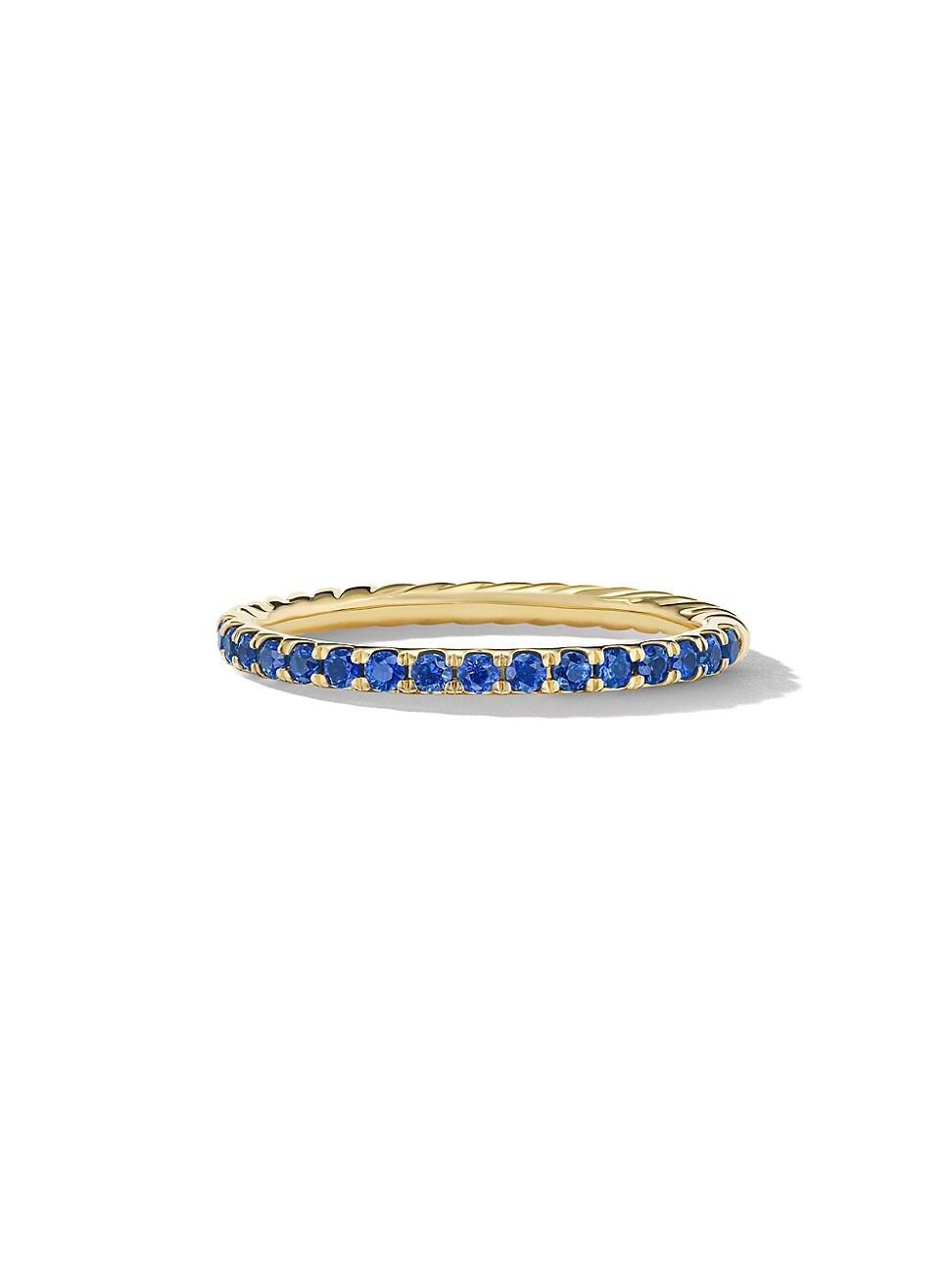 Womens Cable Collectibles Stack Ring in 18K Yellow Gold Product Image