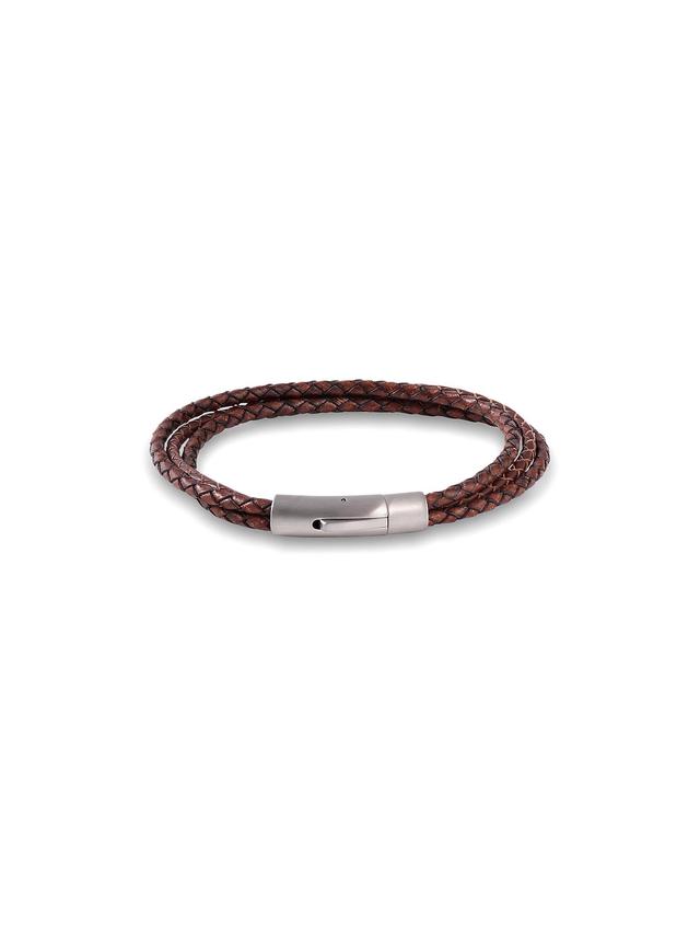 Braided Leather Bracelet Product Image