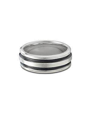 Mens Deco Sterling Silver Ring Product Image