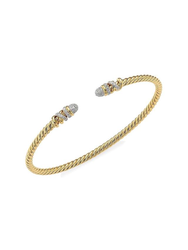 Petite Helena Bracelet with Diamonds in 18K Gold, 3mm Product Image