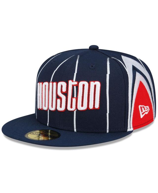 Mens New Era Navy Houston Rockets 2021, 22 City Edition Official 59FIFTY Fitted Hat Product Image