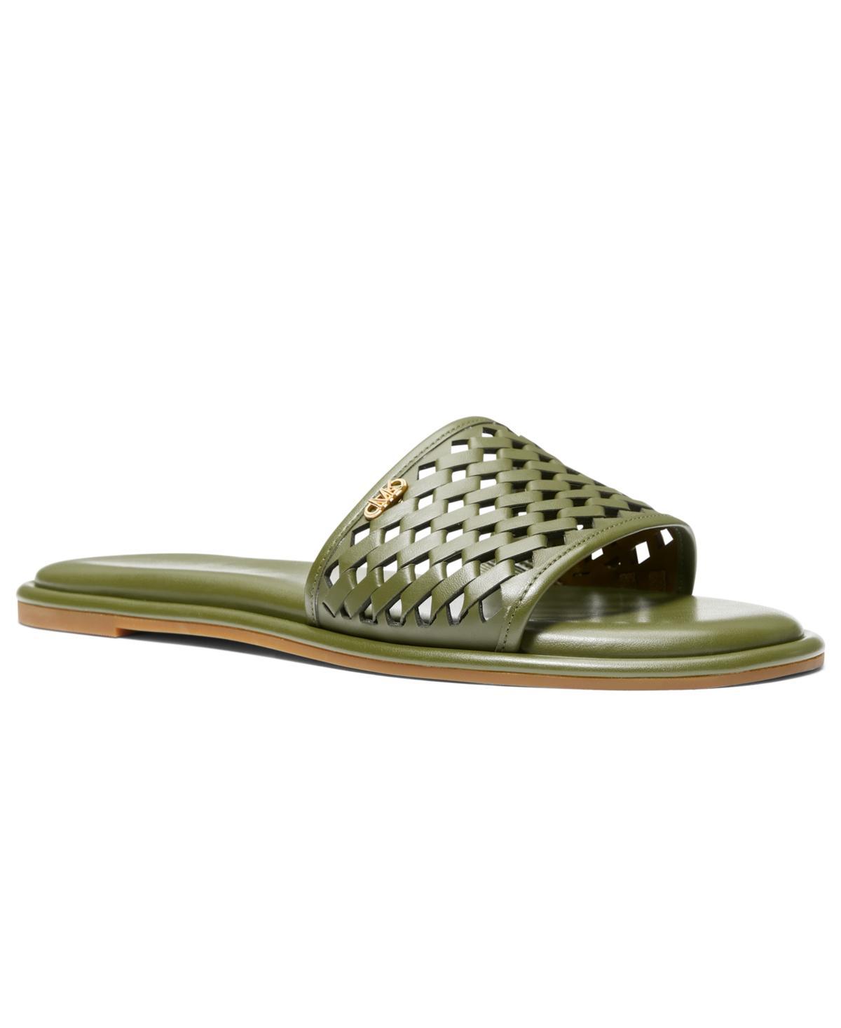 Michael Michael Kors Womens Saylor Perforated Slide Sandals Product Image