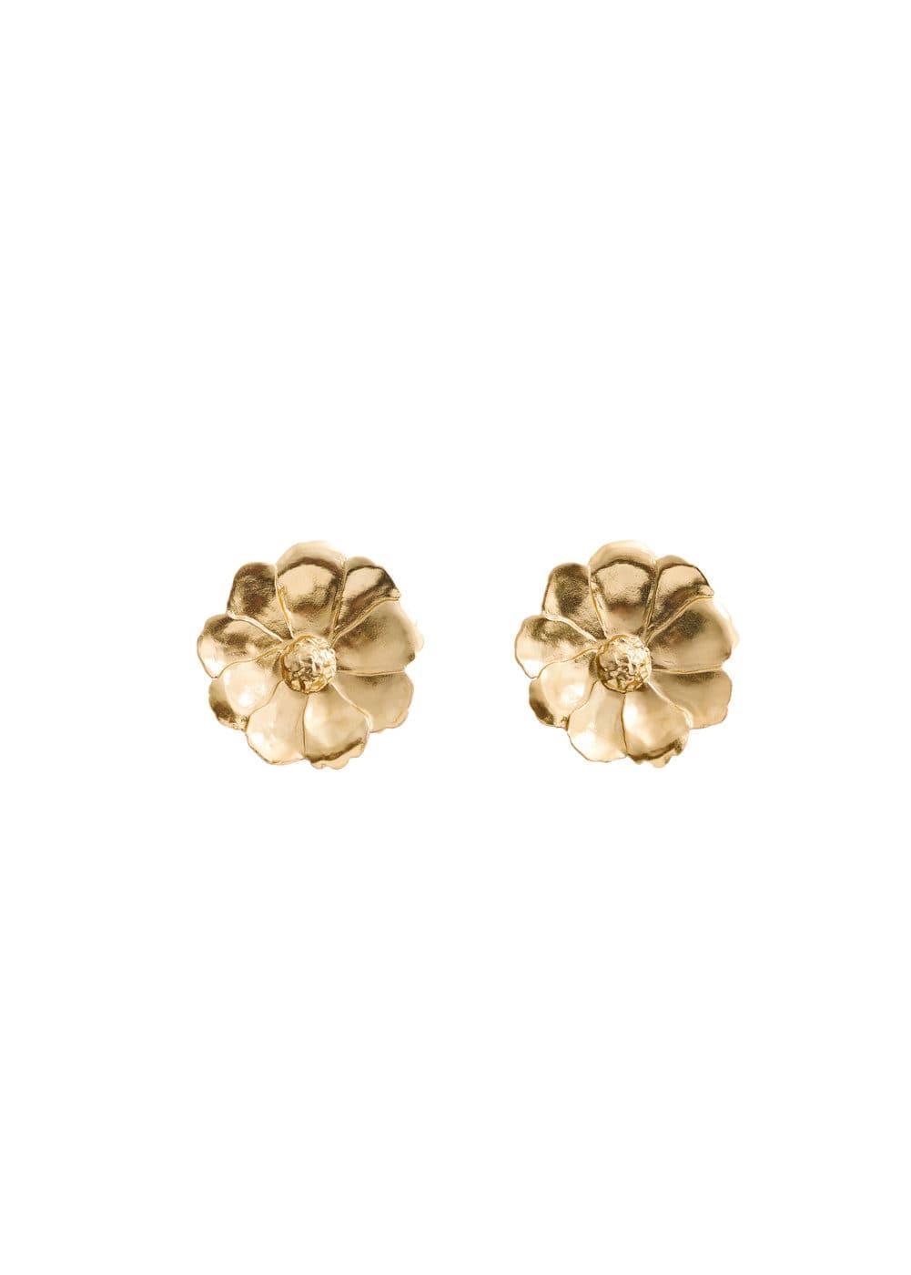 MANGO - Floral earrings - One size - Women Product Image