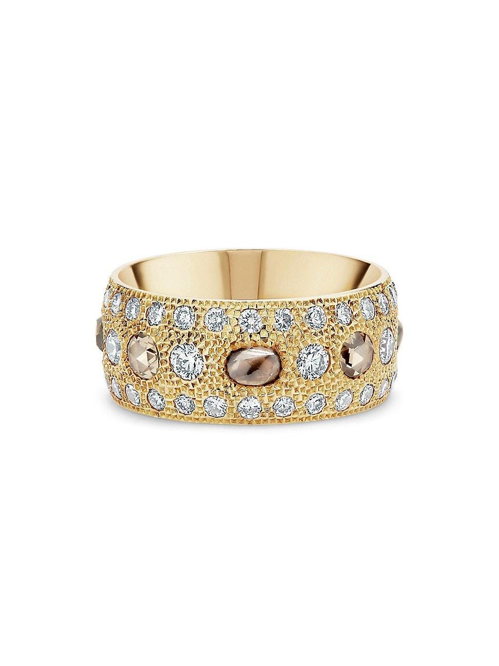 Womens Talisman 18K Yellow Gold, Diamond & Stone Ring Product Image