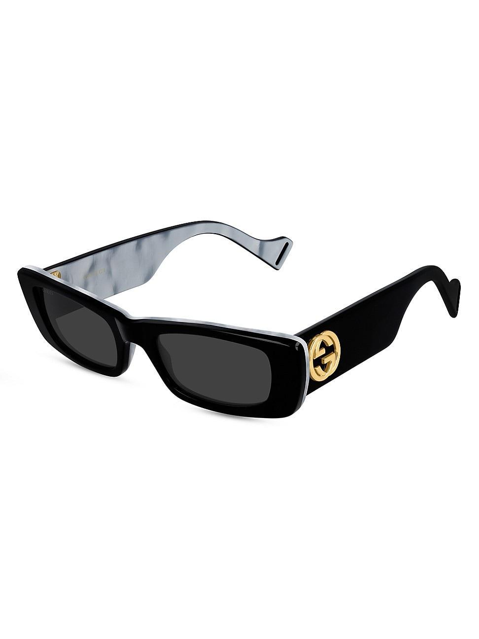 Womens 52MM Rectangular Sunglasses Product Image