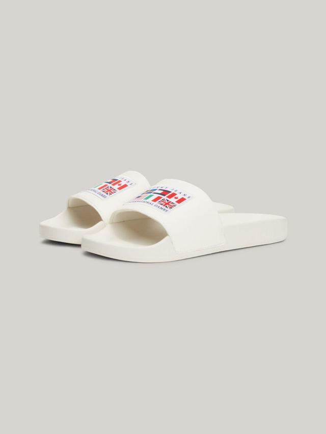 Tommy Hilfiger Women's TJ International Games Women's Pool Slide - White - US 7.5 / EU 38 Product Image