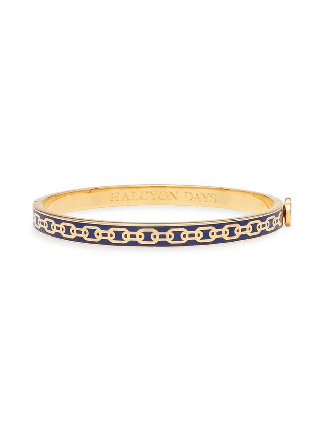 Womens Chain 18K Gold-Plated Bangle Bracelet Product Image