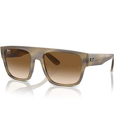 Ray-Ban Mens RB0360S 57mm Striped Square Sunglasses Product Image