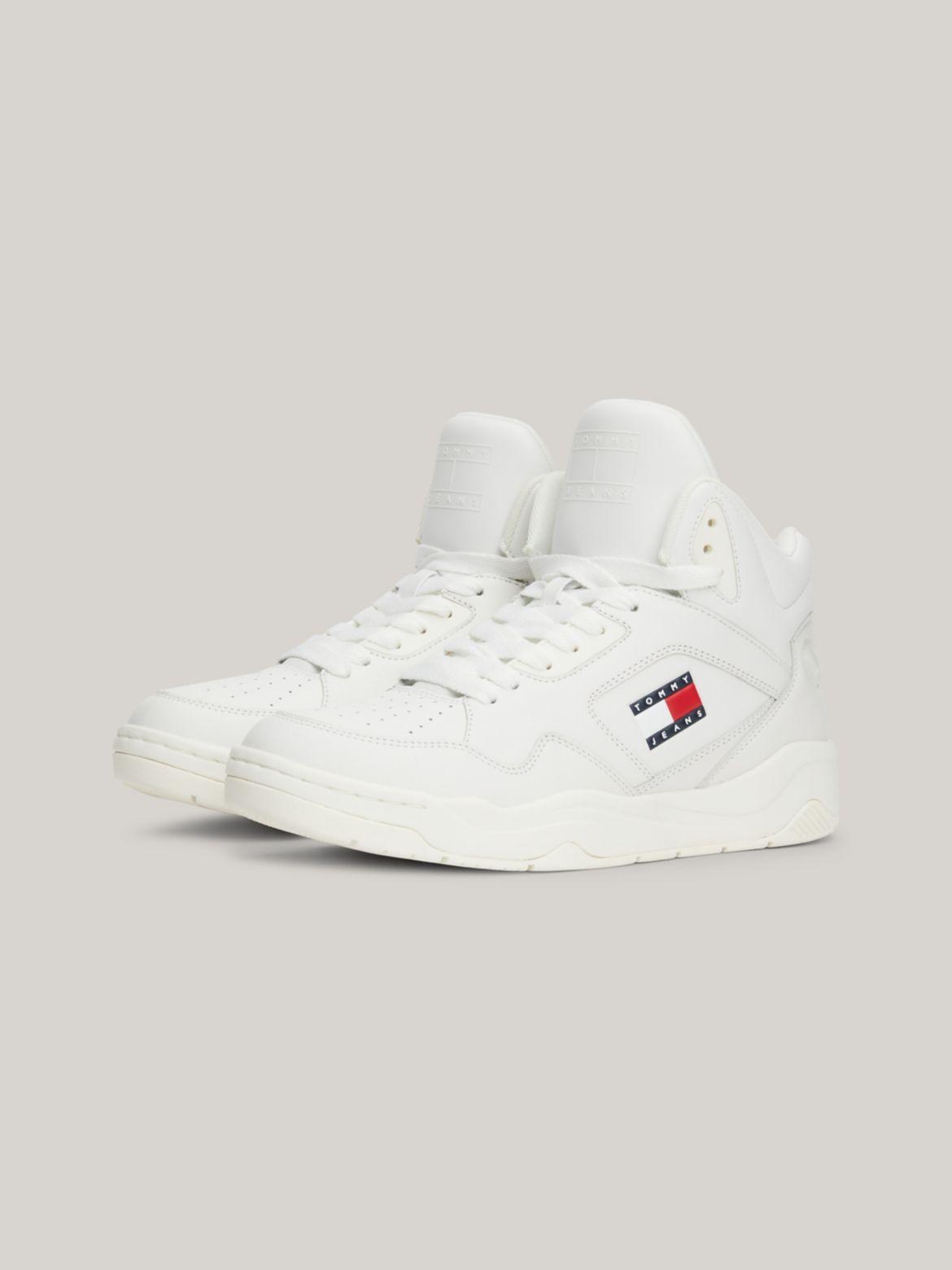 Tommy Hilfiger Men's TJ Mid-Top Sneaker - White - US 9 / EU 42 Product Image