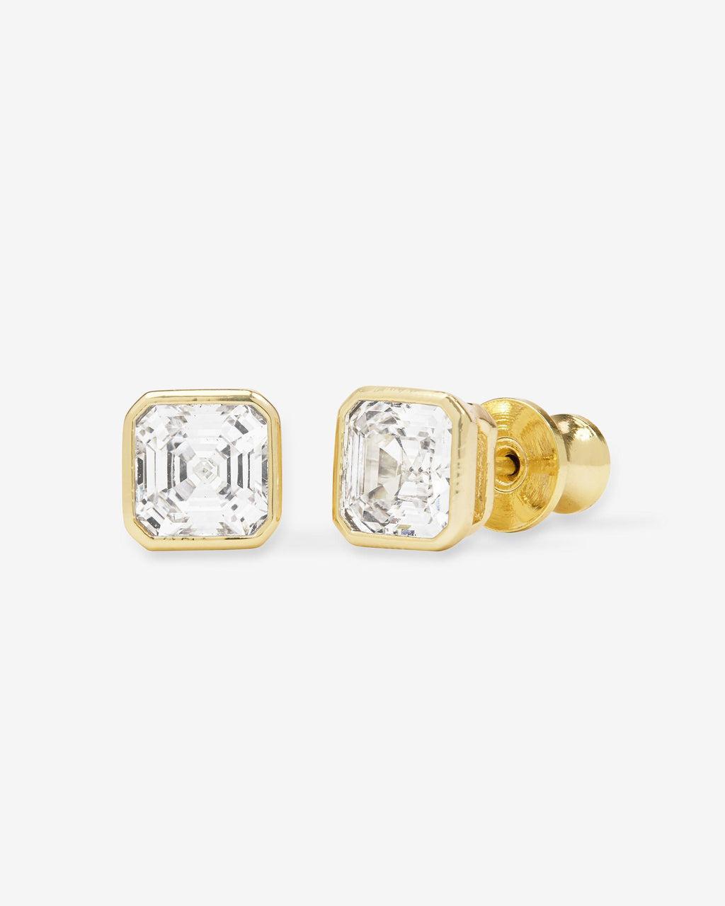 Duchess 6mm Studs - Gold|White Diamondettes Product Image