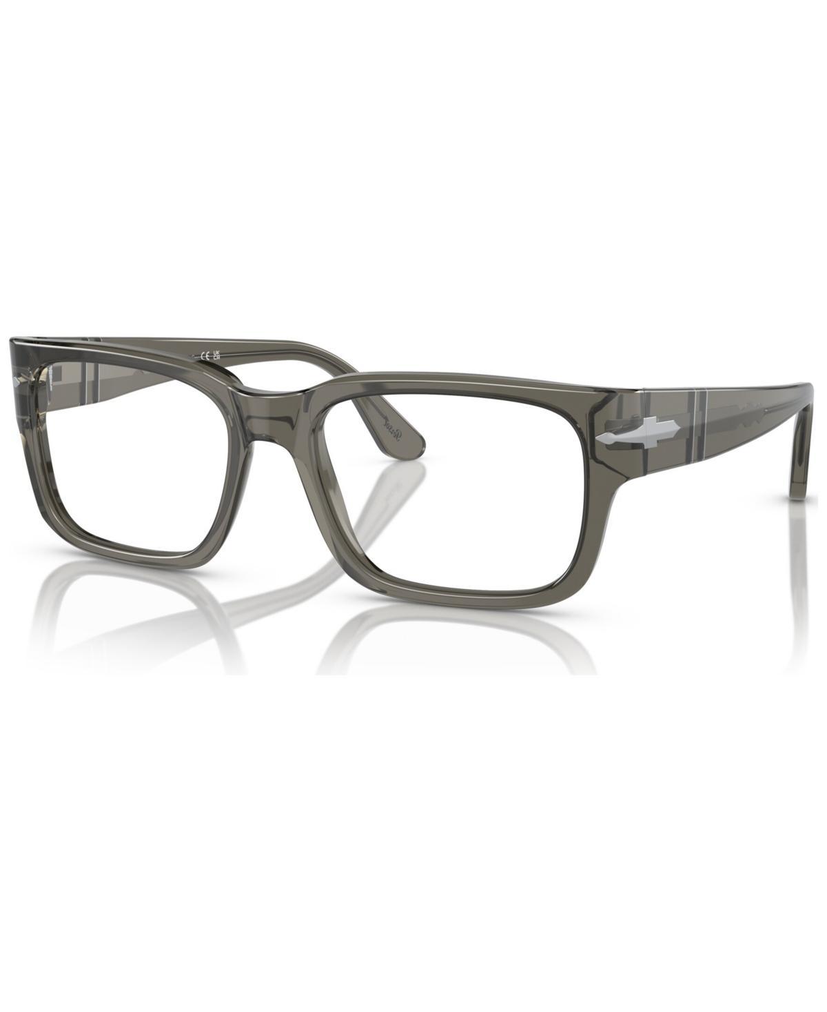 Persol Mens Eyeglasses, PO3315V 55 - Transparent Taupe Gray Product Image