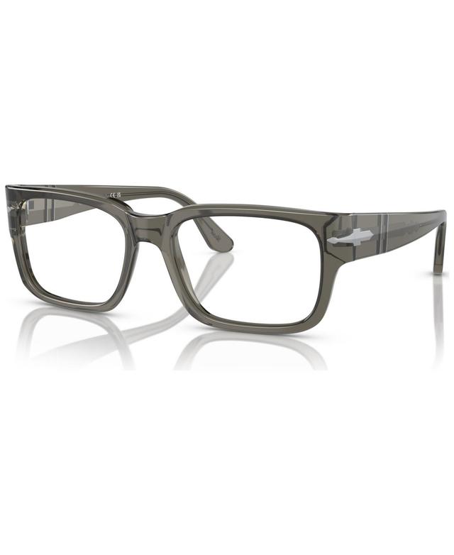 Persol Mens Eyeglasses, PO3315V 55 - Transparent Taupe Gray Product Image