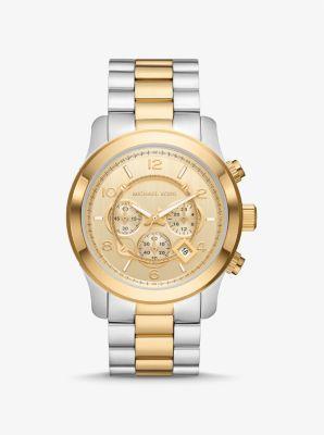 Oversized Pavé Logo -Tone Watch Product Image