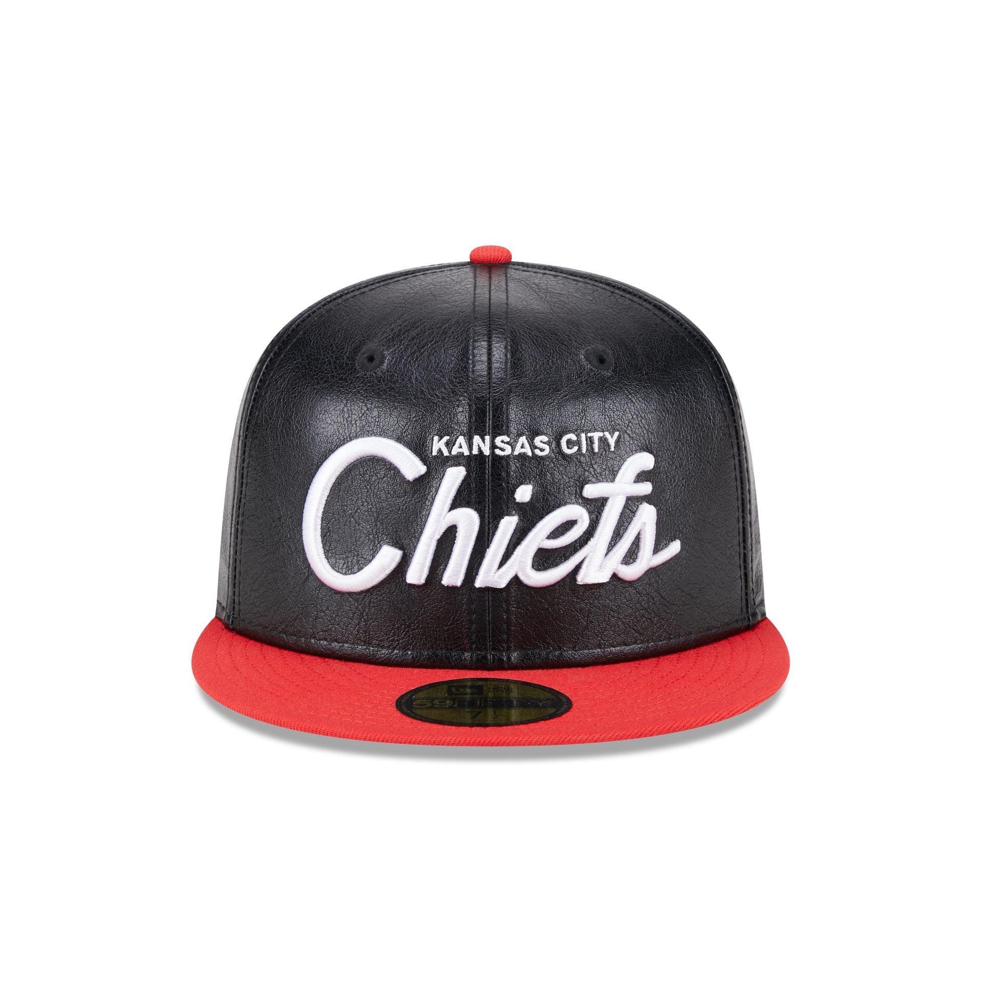 Kansas City Chiefs Faux Leather Crown 59FIFTY Fitted Hat Male Product Image