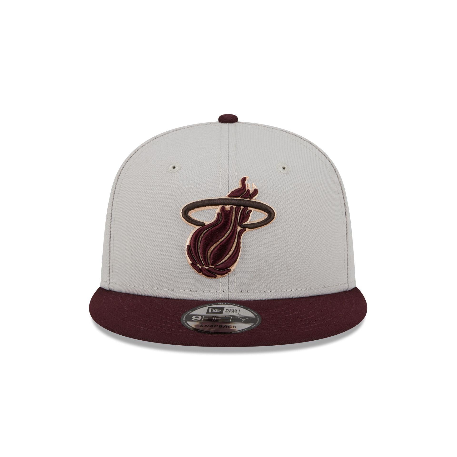 Miami Heat Mauve Visor 9FIFTY Snapback Hat Male Product Image