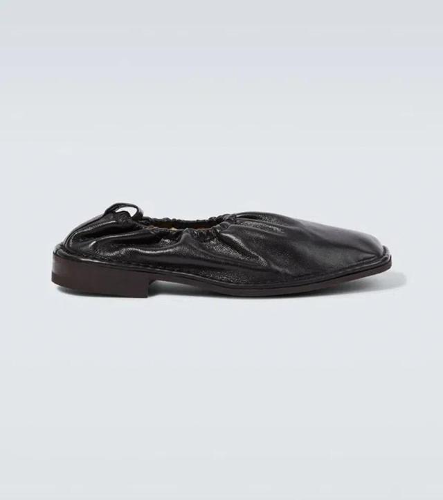 Leather Loafers In Black Product Image