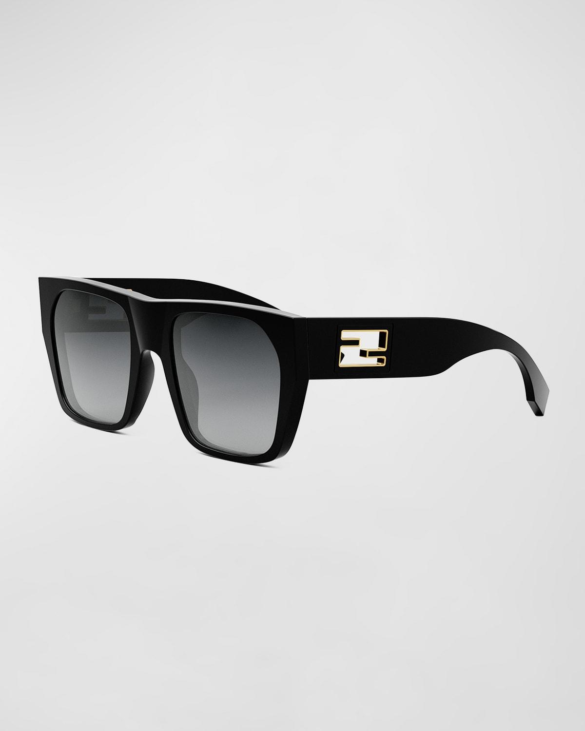 Baguette Acetate Round Sunglasses Product Image